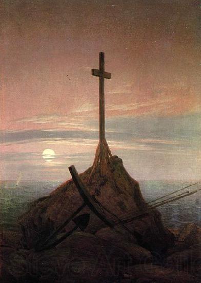Caspar David Friedrich The Cross Beside The Baltic Norge oil painting art